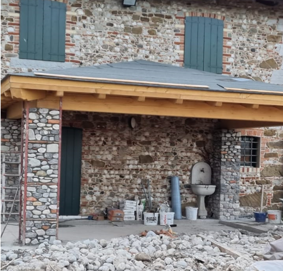 rivestimento facciata in pietra