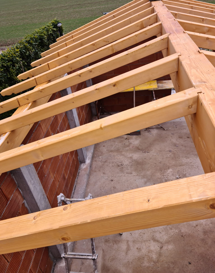 tetto in legno