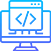 A computer monitor with a web page on it.