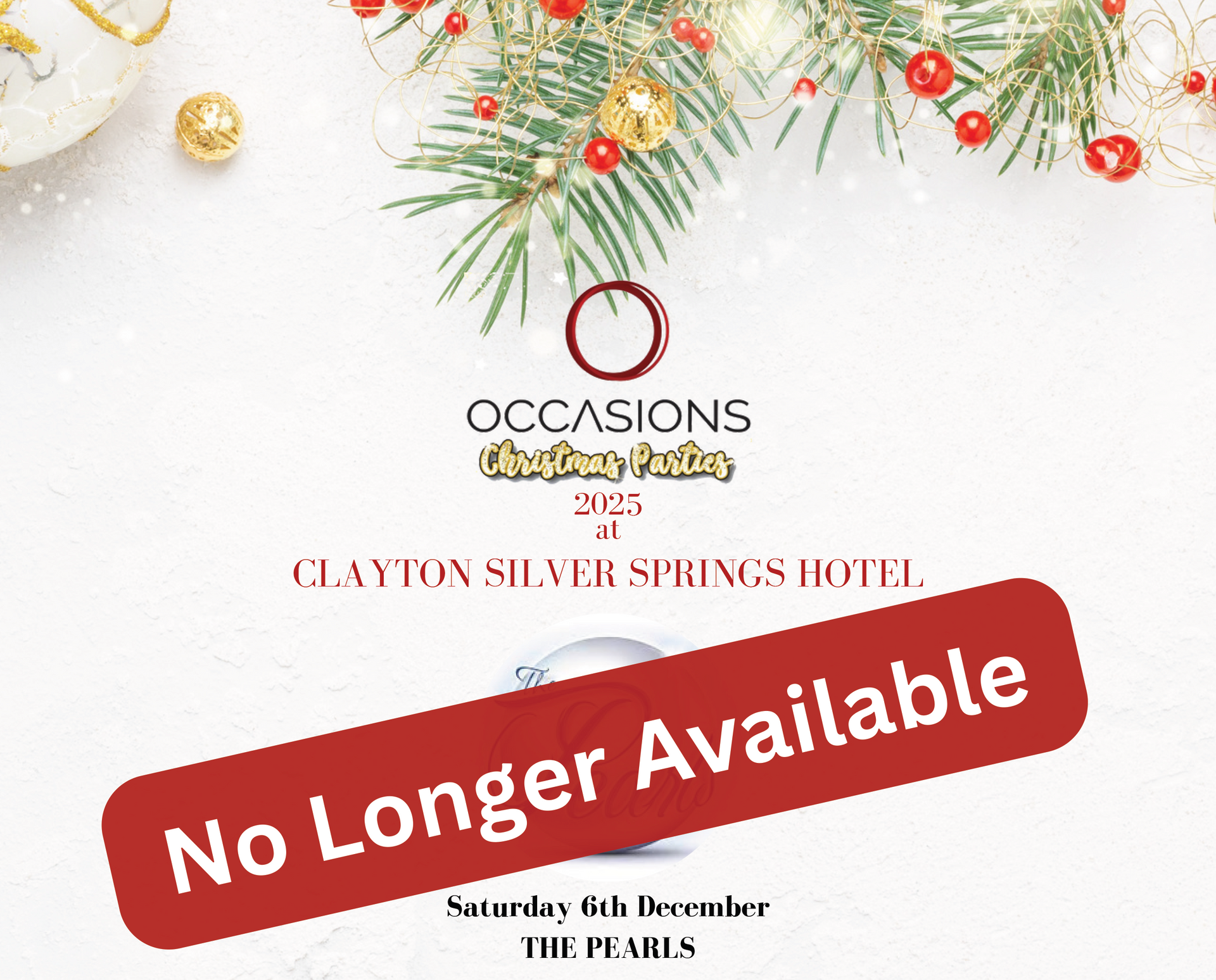 Christmas Party Clayton Hotel Image