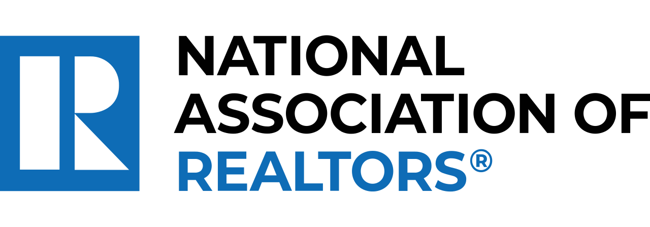 National Association of Realtors logo with blue and black text and a blue stylized “R” icon
