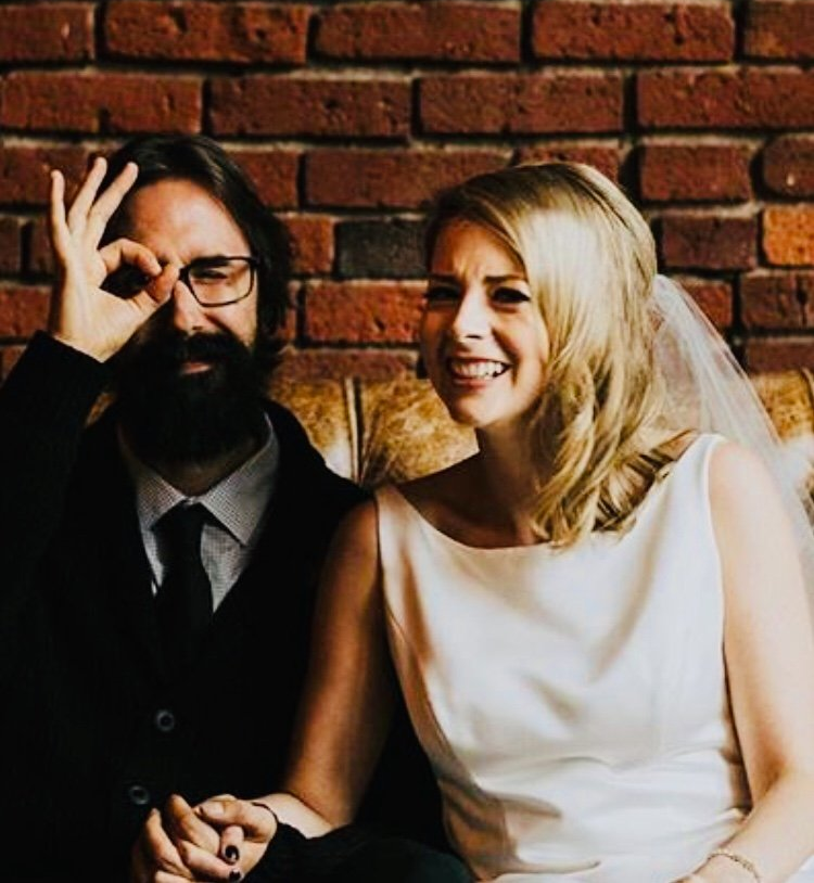 Groom with beard makes the