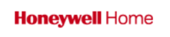 The honeywell home logo is red on a white background