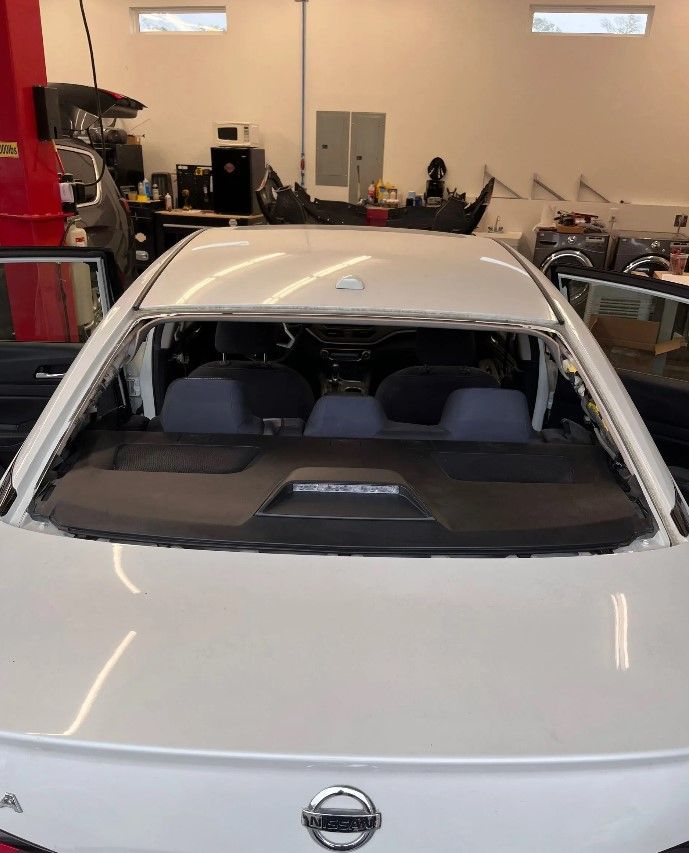 Before auto glass back windshield replacement in Myrtle Beach, SC