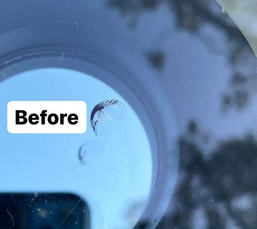 Before windshield Repair in Conway, SC