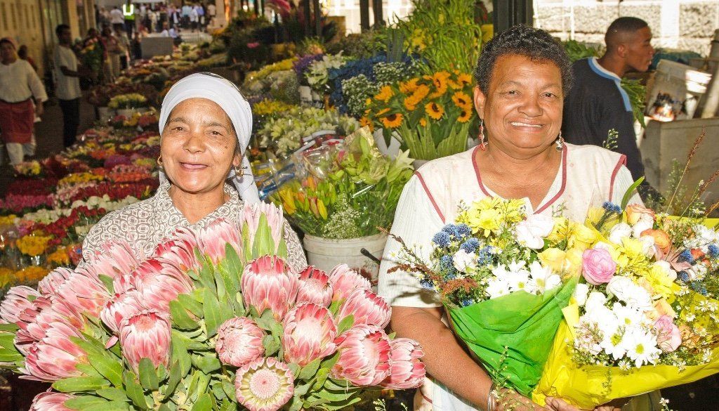 Flower sellers in Cape Town, SA