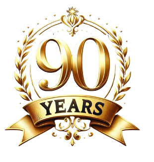 90 years emblem