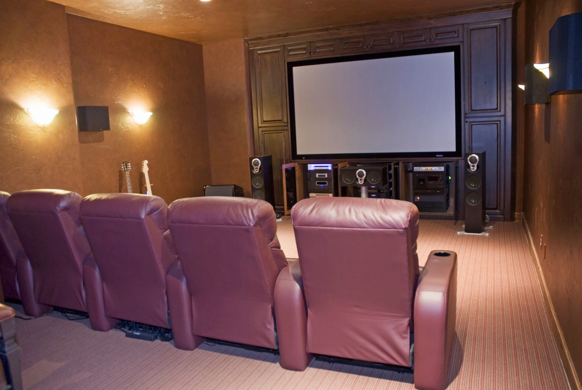 Large home theater — Cerritos, CA — Southern California Security Centers Inc