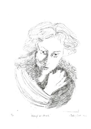 Meryl Streep etching