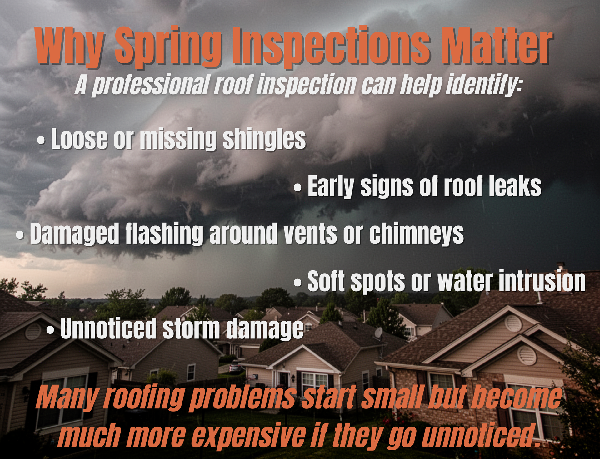 spring roof inspections