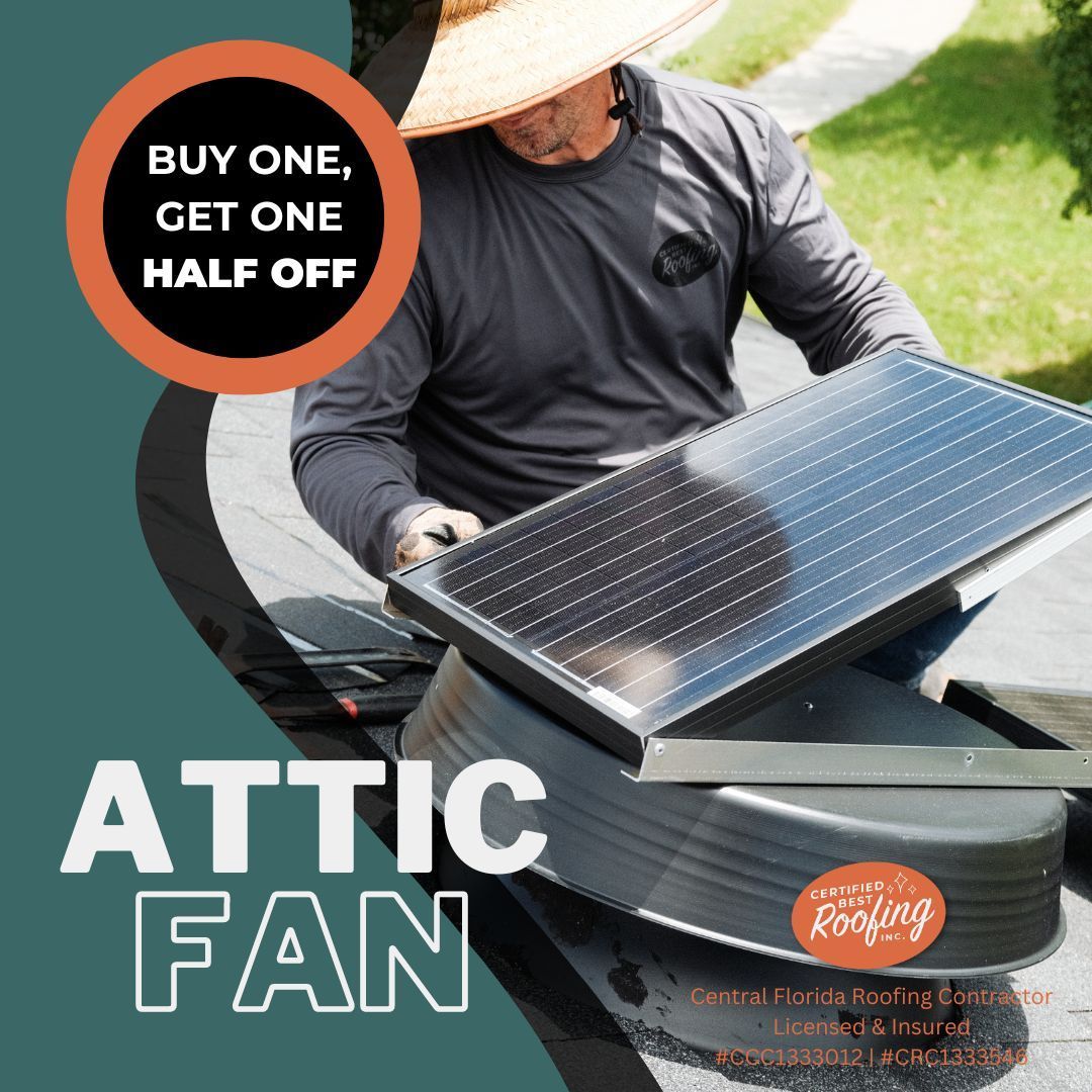 solar-powered attic fan