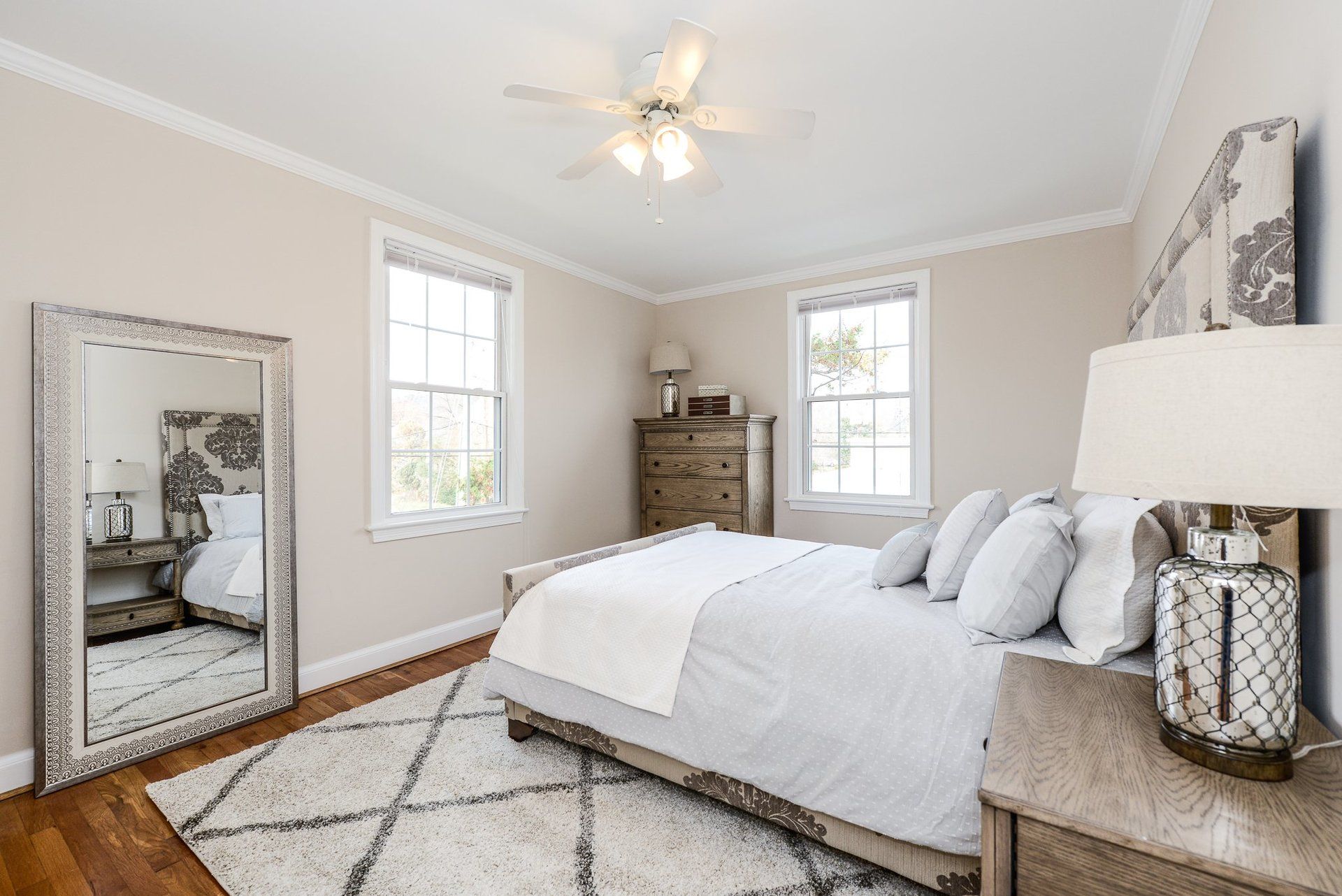 Bodacious Bedroom with Windows that brighten your day!