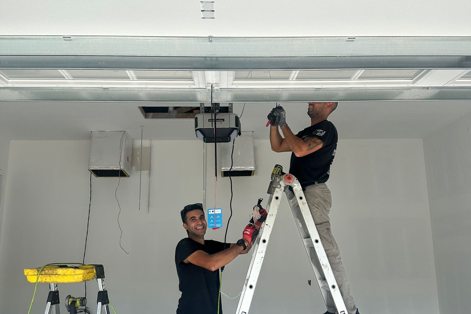 Garage door battery backup