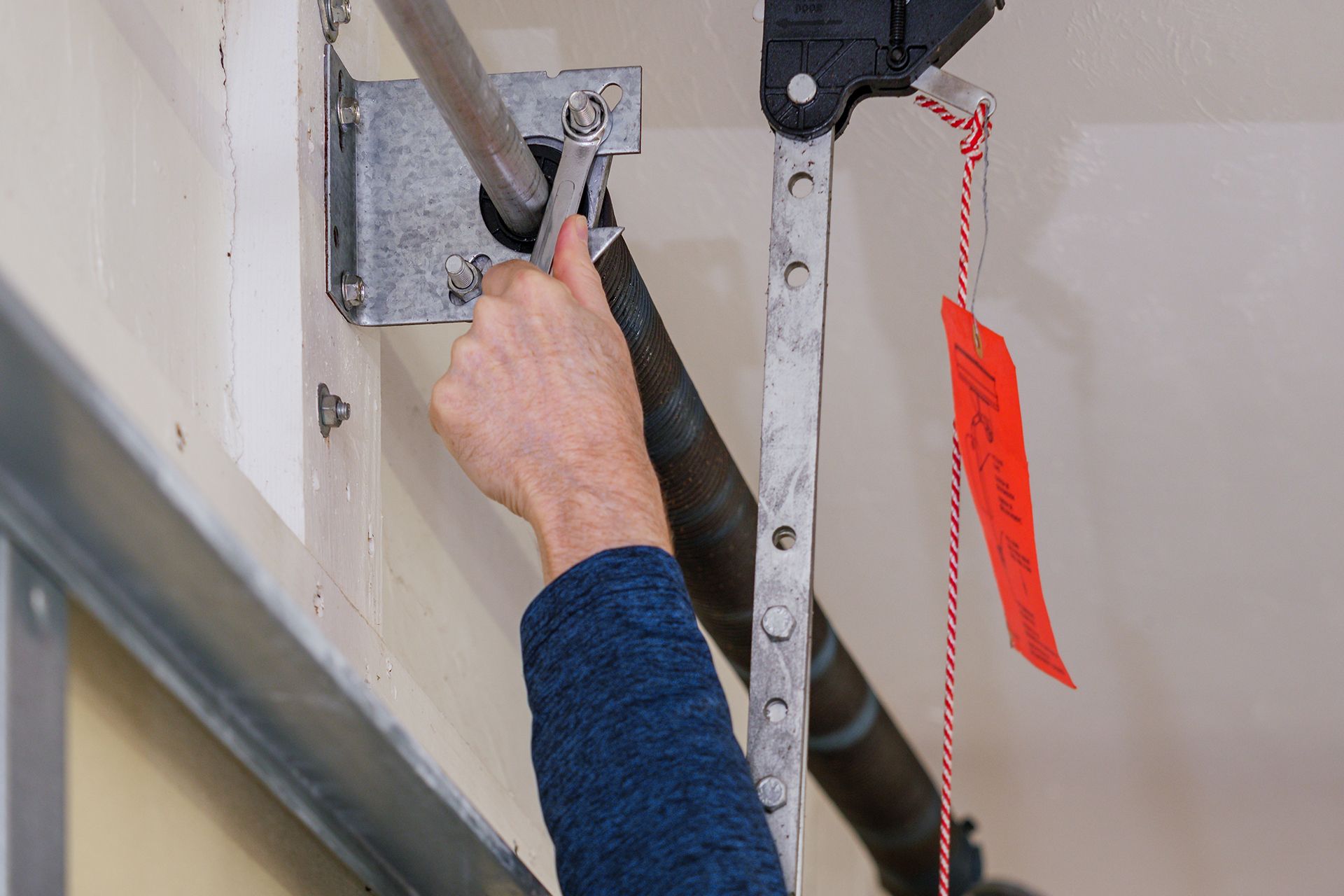 Garage door spring maintenance