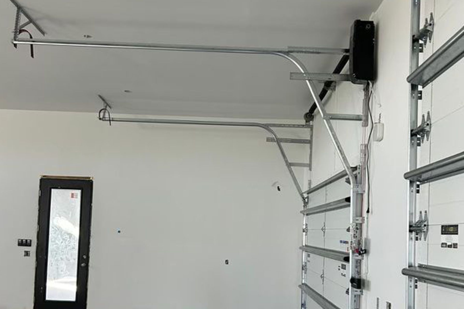 Garage door track maintenance