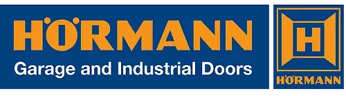 The logo for hormann garage and industrial doors
