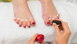 Customer Getting a Pedicure
