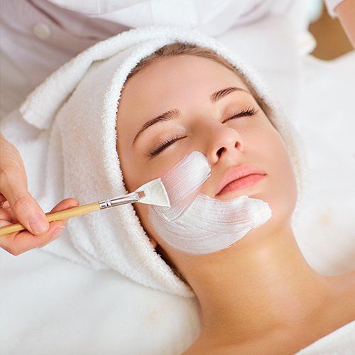Woman having Facial Mask at Beauty Salon — Oceanport, NJ — Red Birch Spa