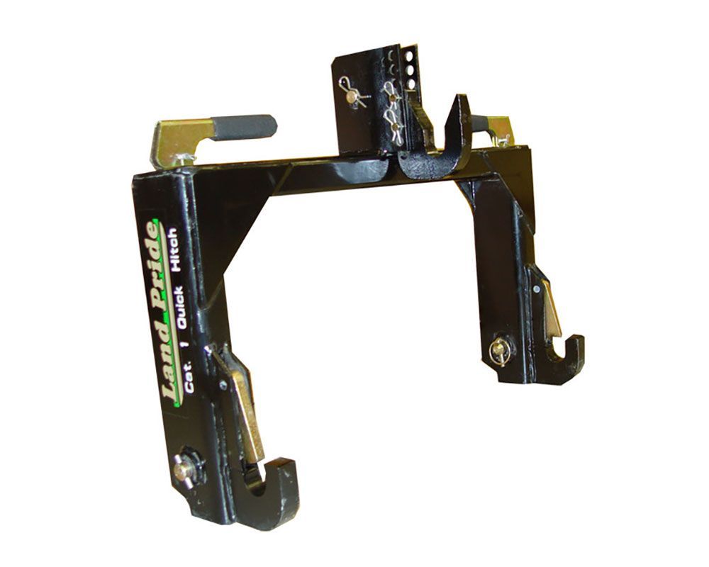 Black Land Pride tractor quick hitch.