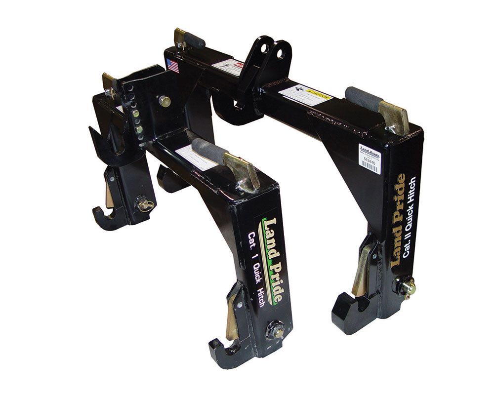 Black Land Pride tractor quick hitch.