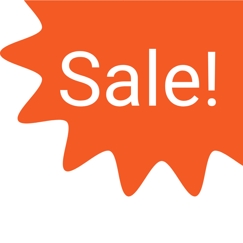 Orange burst shape with 