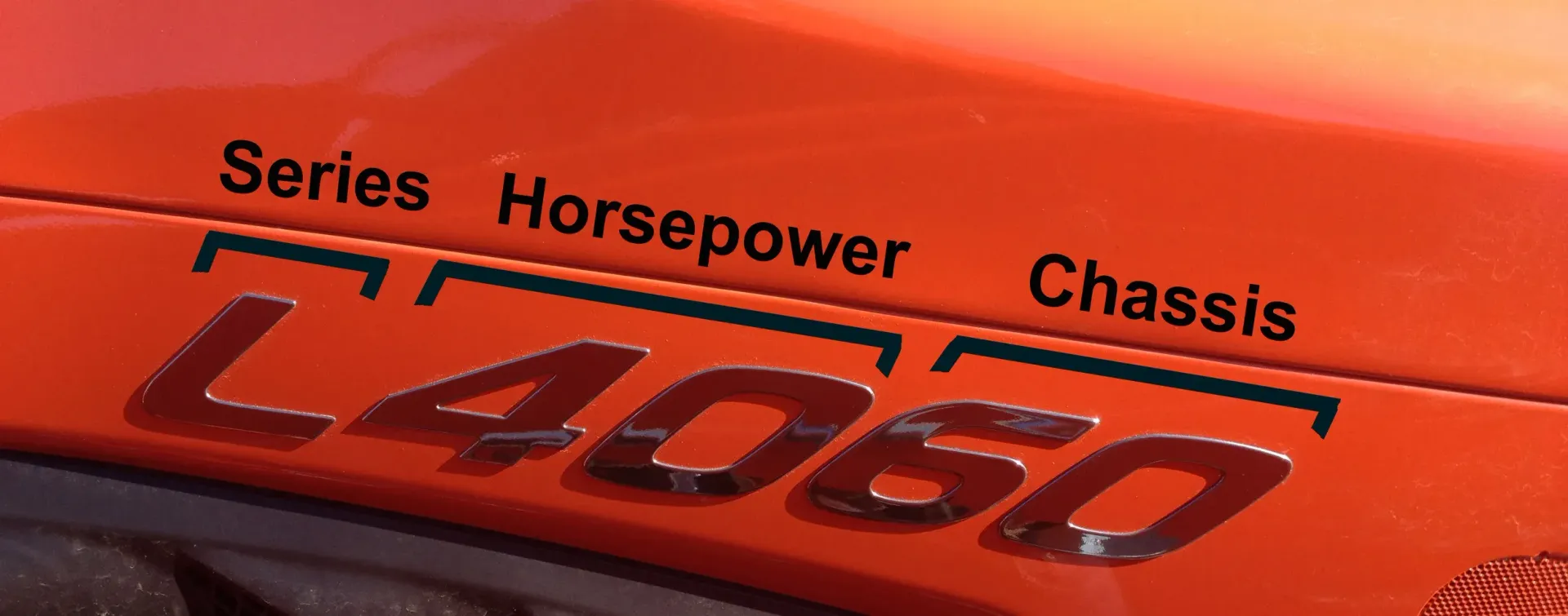 Close-up of orange vehicle showing 