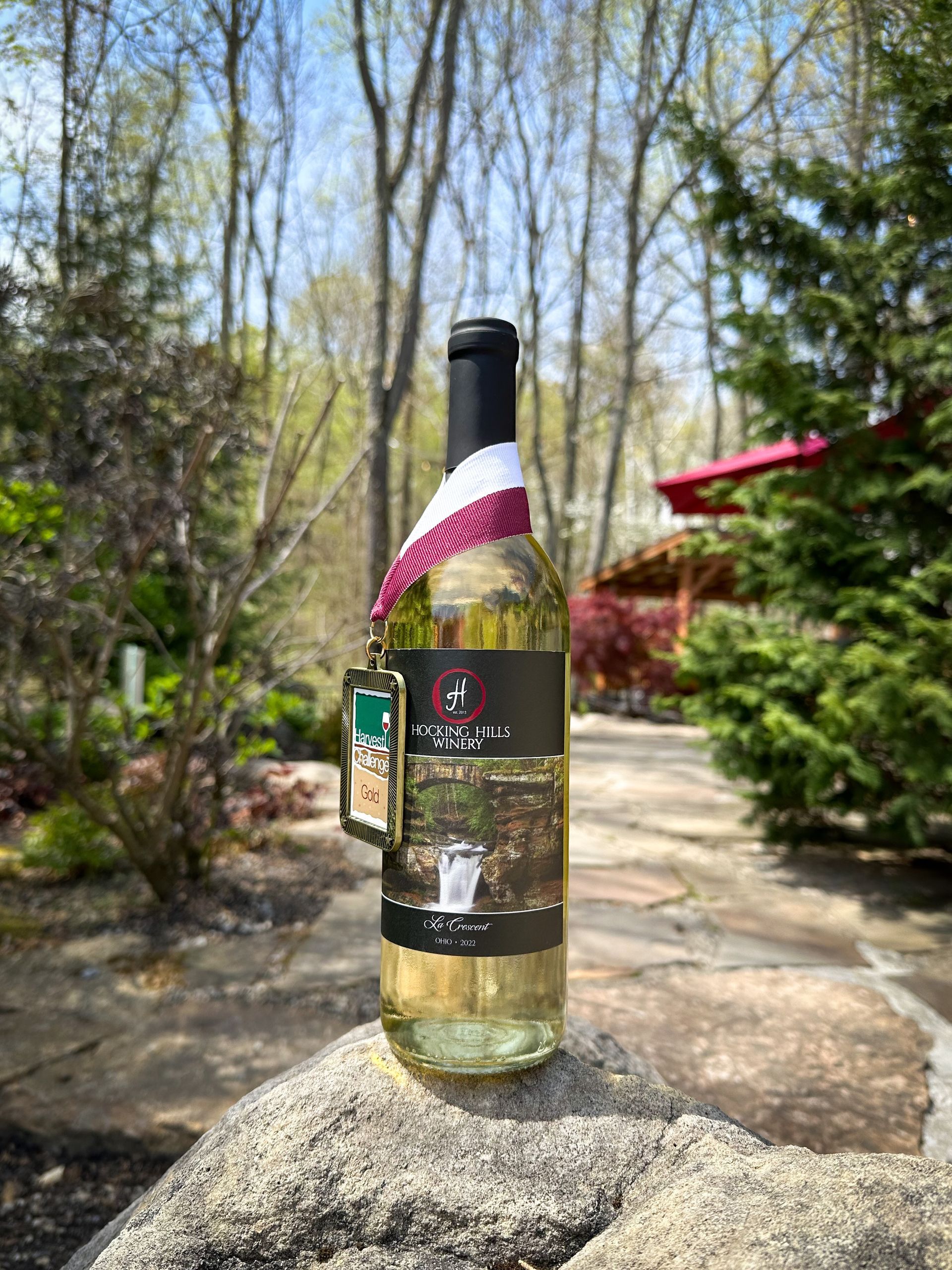 Wine Bottle with Medal