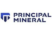 Company logo for Principal Mineral featuring a geometric blue icon next to the bold dark blue text 