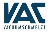Logo of Vacuumschmelze featuring the letters VAC in bold dark blue, with the company name written underneath in black.