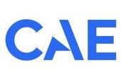 The blue CAE company logo on a white background.