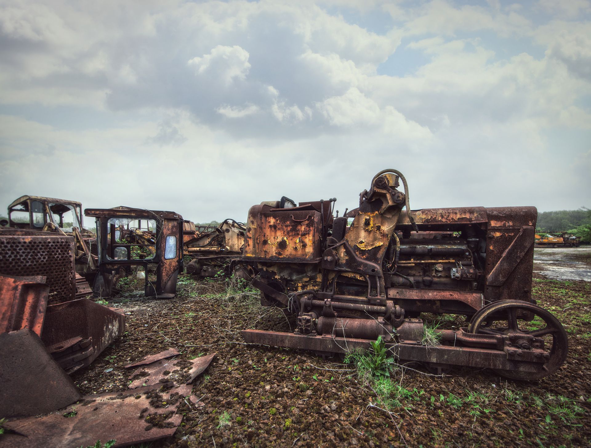 A bunch of old rusty tractors | Canterbury, NZ | Mainmet Scrap Metal Recyclers