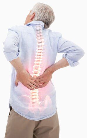 Lumbar Support — Spine Of Man With Back Pain in Bakersfield, CA