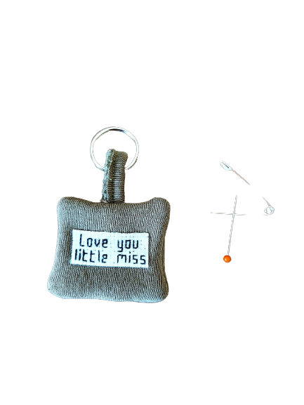 keyring made from clothing