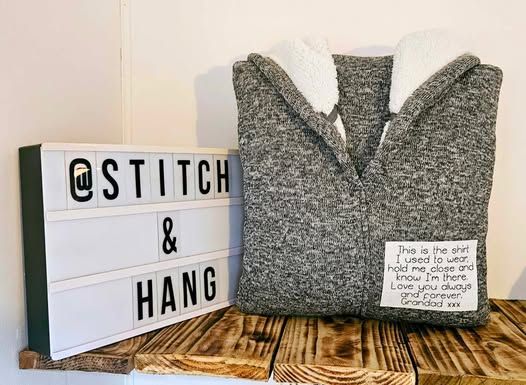 Memory cushion made from a cardigan