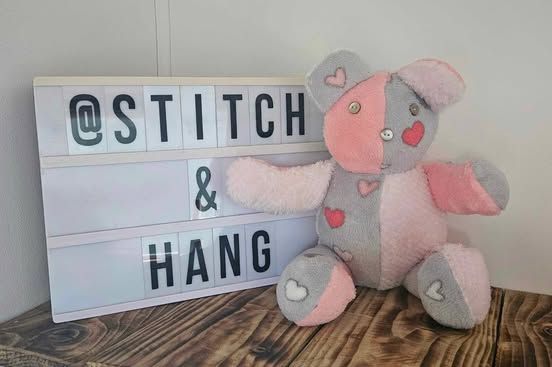 Memory keepsake bear created from a loved ones pyjamas pjs