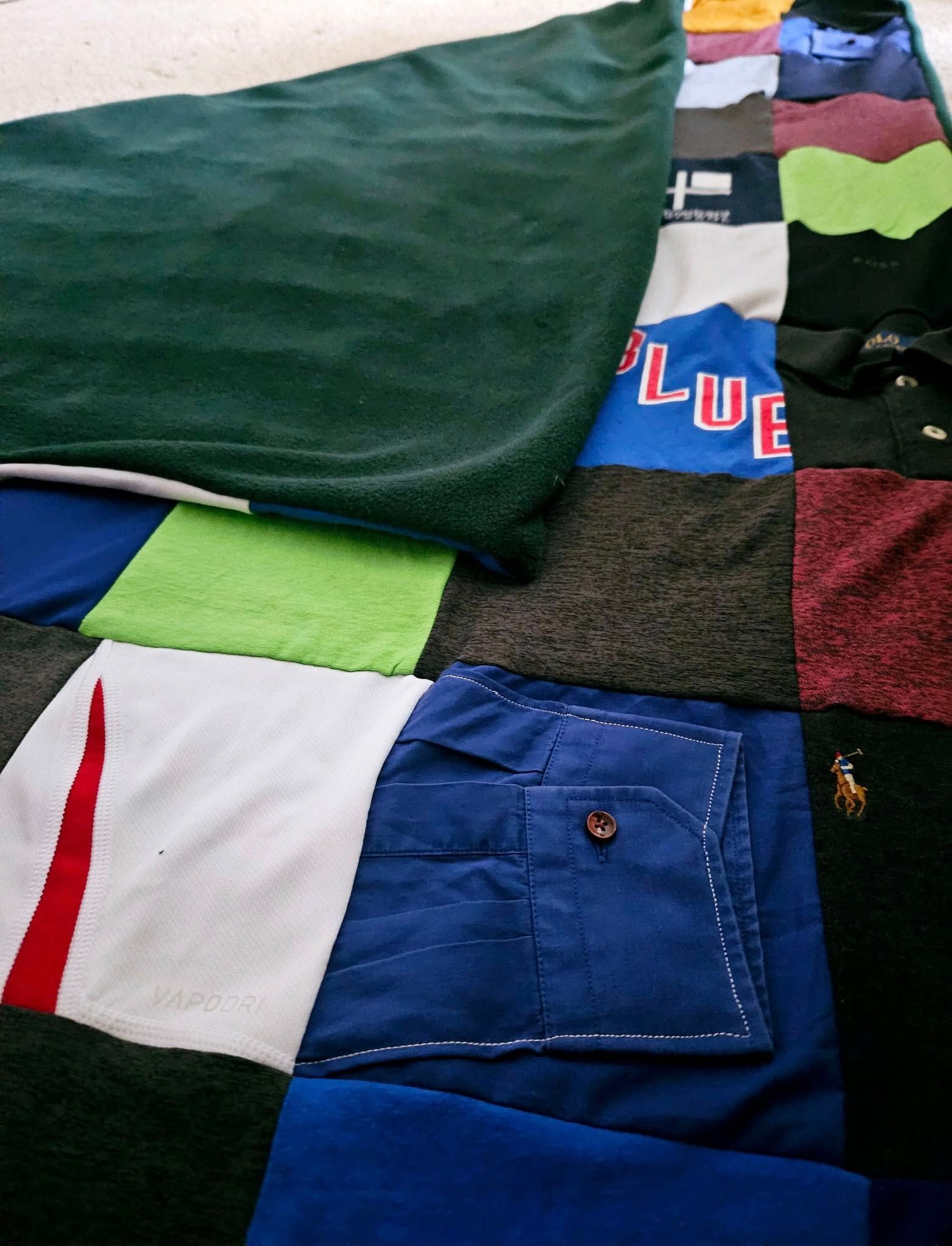 blanket made from clothes