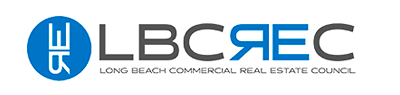 Logo for Long Beach Commercial Real Estate Council: blue circle with “ER” inside, “LBC” and “REC” in text below.