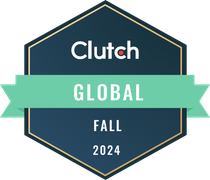 A badge that says top 1000 companies clutch global 2022