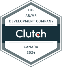 A logo for a top ar / vr development company in canada.