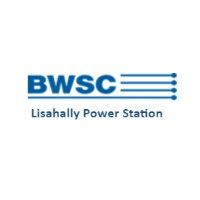 The logo for bwsc lisahally power station is blue and white.