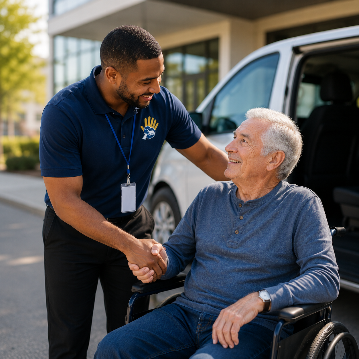 Assisted medical transportation for clients with mobility needs