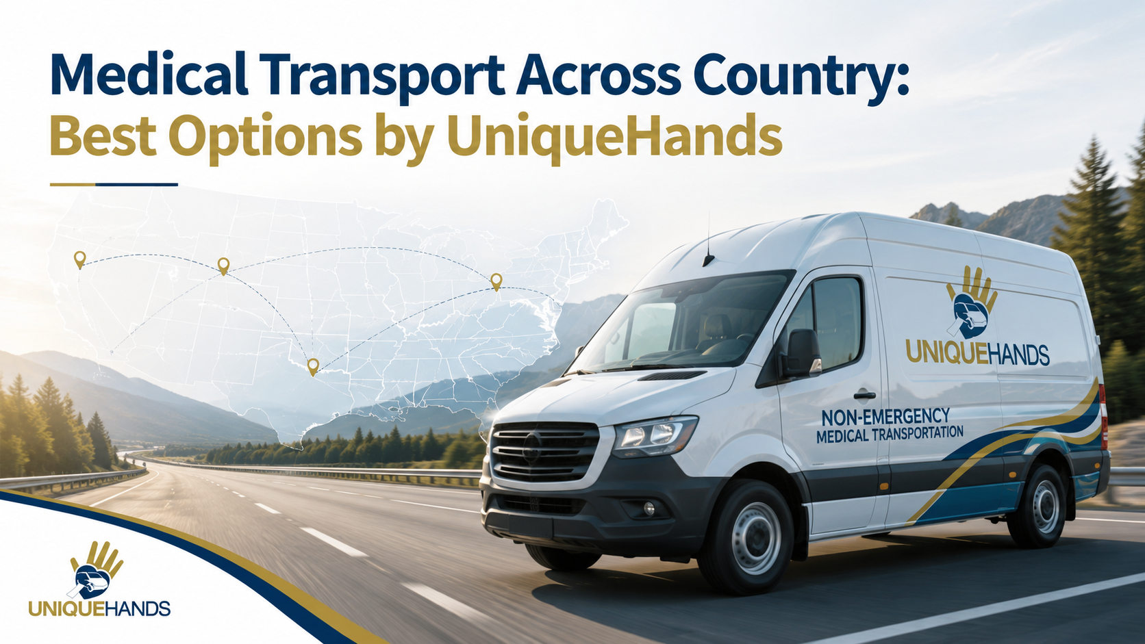 UniqueHands long-distance non-emergency medical transportation for a patient traveling across the co