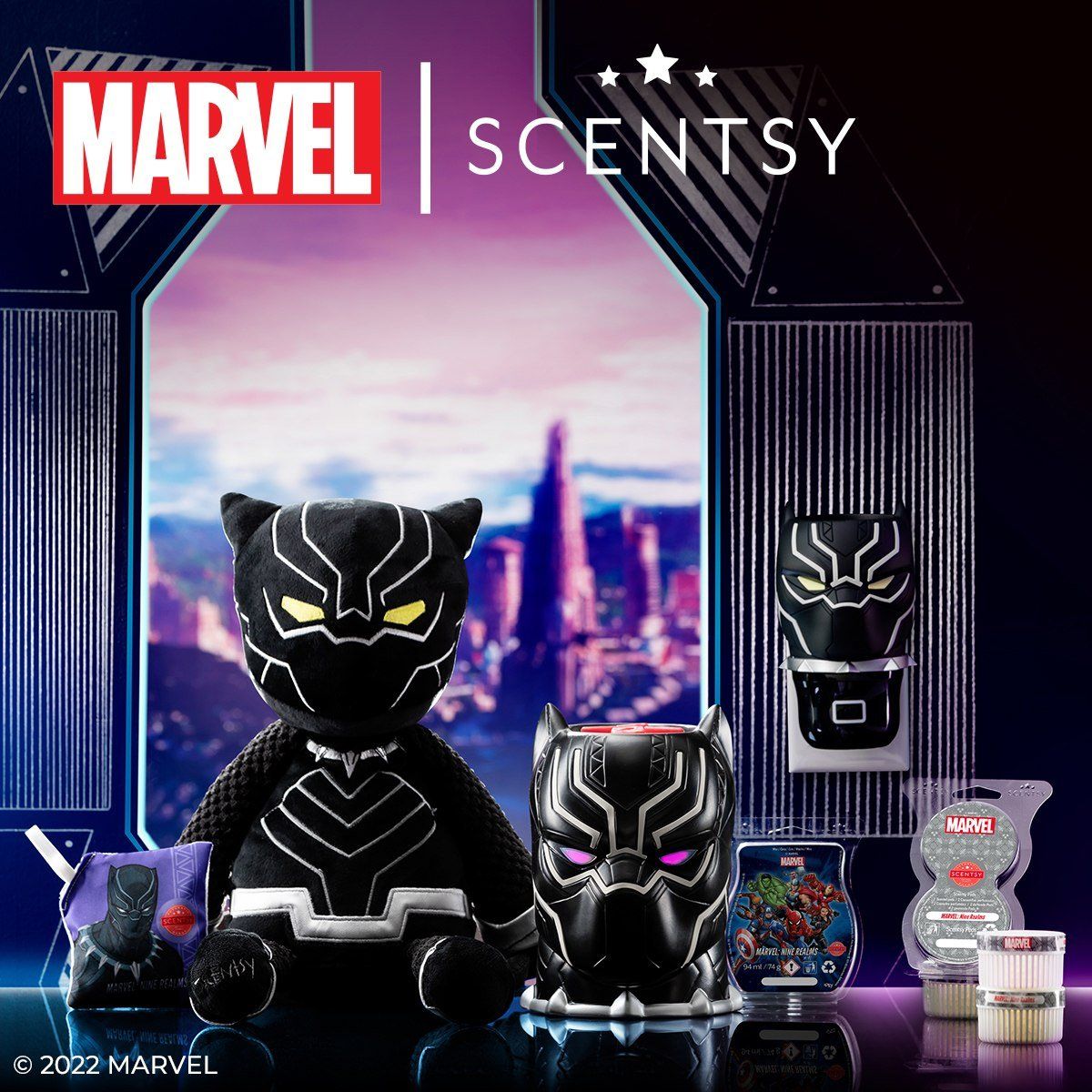 Scentsy Marvel Black Panther Collage