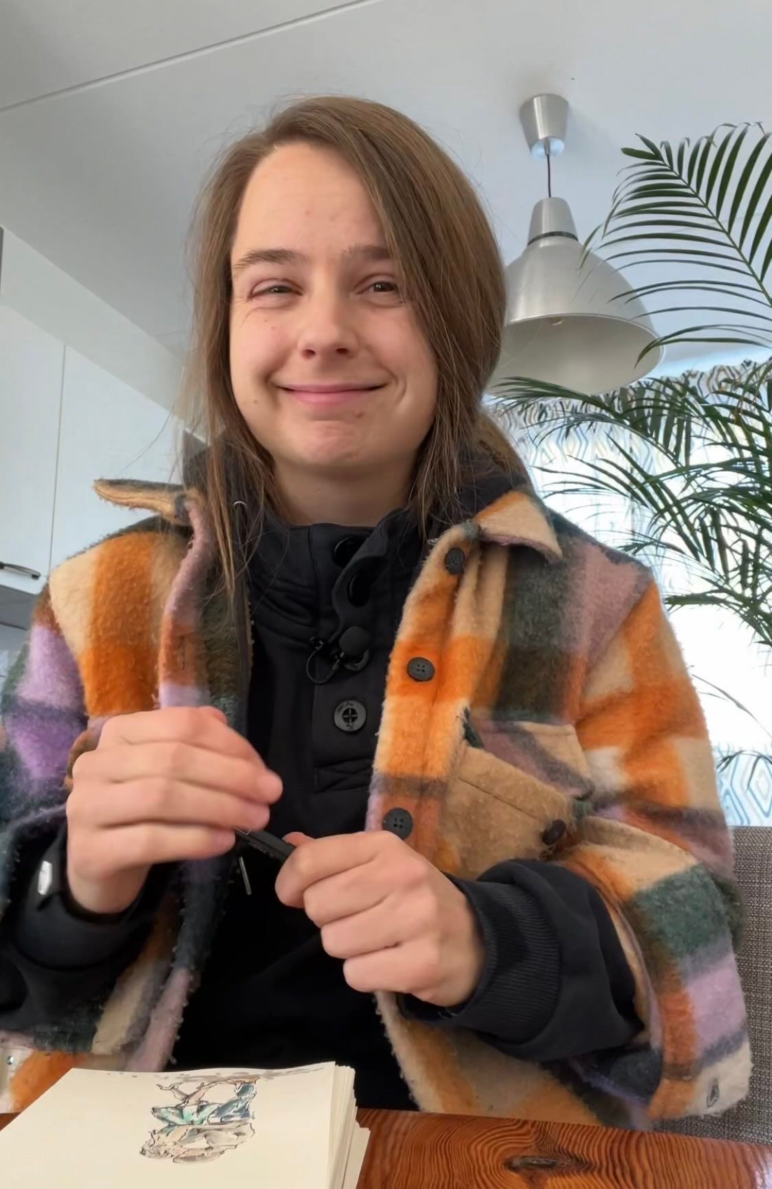 foto van live tekenaar elleke