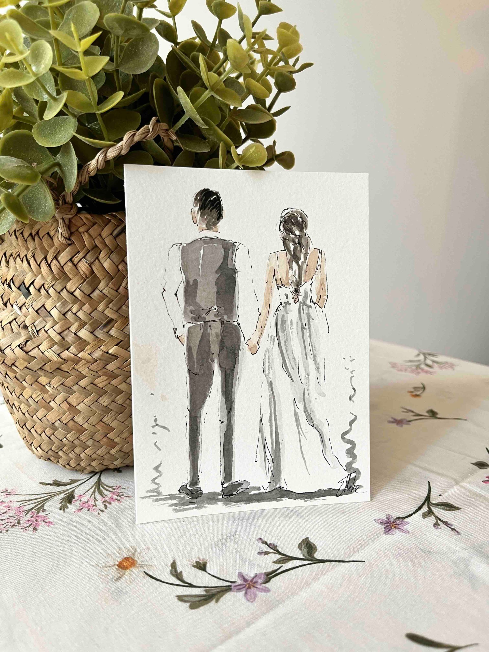 live illustratie van vrouwen met aquarelverf