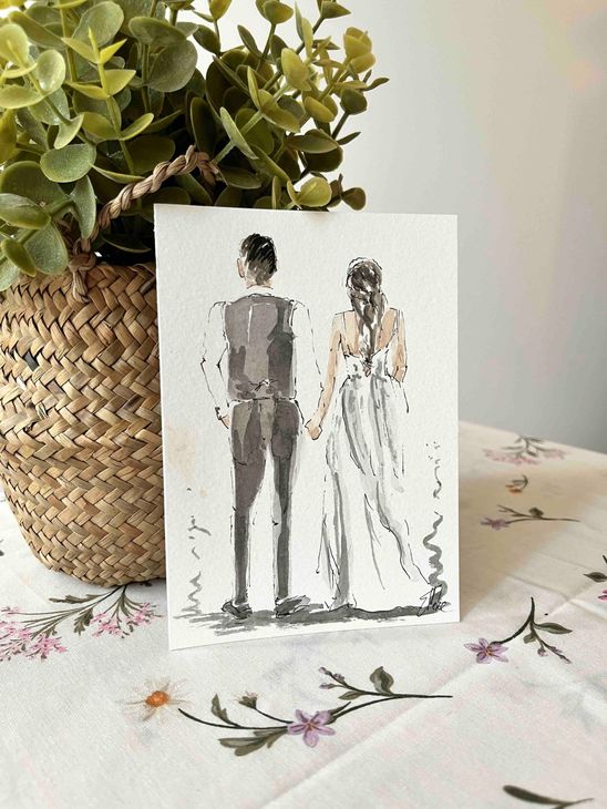 live illustratie van vrouwen met aquarelverf