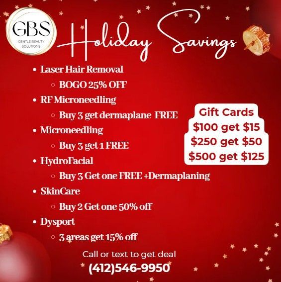 Gentle Beauty Solutions Black Friday Specials