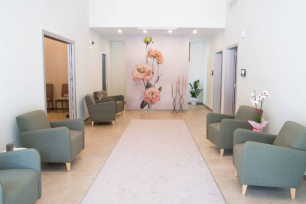 Sale interne della Casa del Commiato Il Giardino