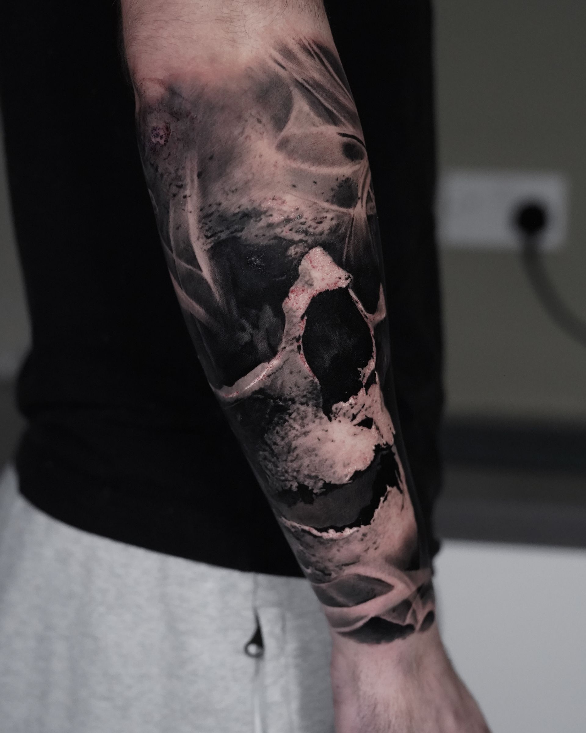 geometric black and grey realism camden