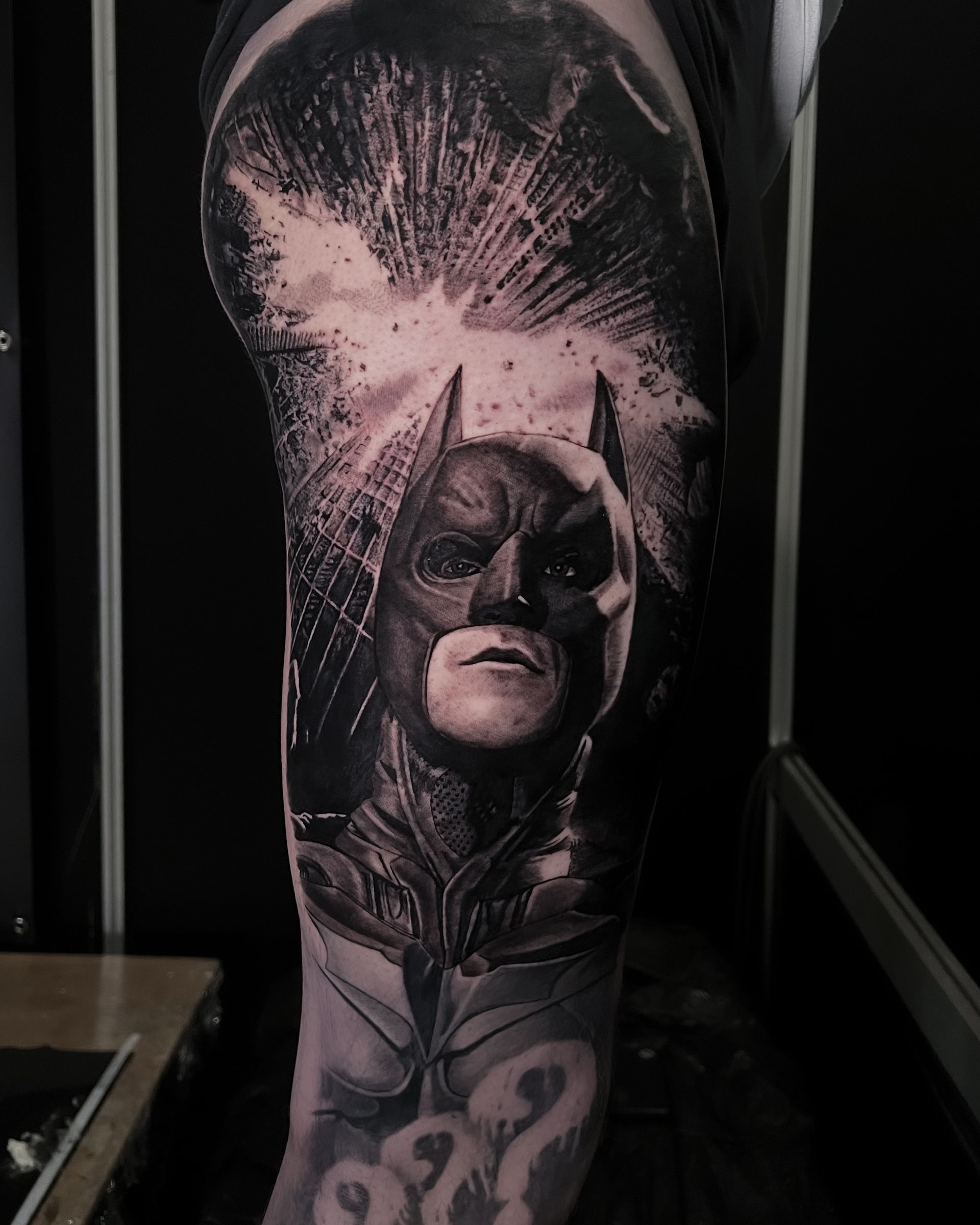 booking black and grey realism tattoo camden town